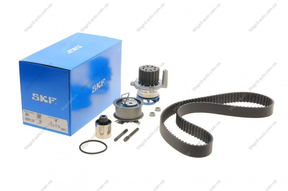 Ремкомплект ГРМ + помпа AUDI/FORD/FIAT/SKODA/VW A3,4,6/Octavia/Superb/Caddy/Golf "1,9-2.0TDI "95-10 SKF VKMC 01250-1 (фото 1)