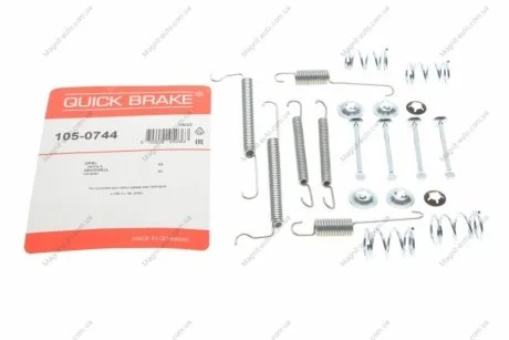 Р/к барабанных тормозов. колодок QUICK BRAKE 105-0744