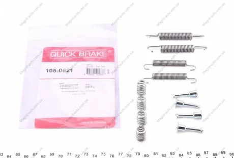 Р/к барабанных тормозов. колодок QUICK BRAKE 105-0621