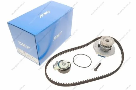 Комплект ГРМ (ремінь + ролик + водяний насос) DAEWOO ESPERO FSO LANOS OPEL ASTRA F, ASTRA F CLASSIC, ASTRA G, COMBO, CORSA A, CORSA A TR, CORSA B, KADETT E, KADETT E COMBO 1.2-2.0 09.86-10.08 SKF VKMC 05121