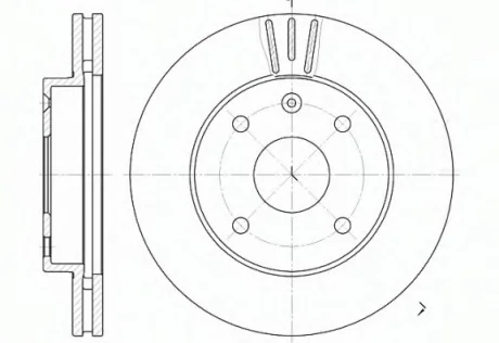 Диск тормозной (пр-во) REMSA 6656.10
