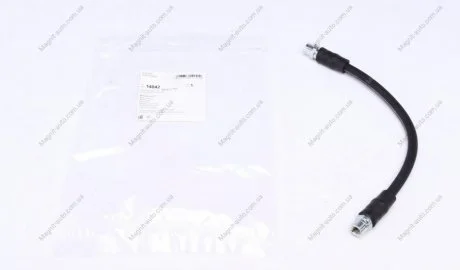 Гальмівний шланг гнучкий передній лев/прав (довжина 320мм).)., M10x1/M10x1) AUDI A4 B5, A6 C4, A6 C5 SKODA SUPERB I VW PASSAT B5, PASSAT B5.5 1.6-4.2 06.94-03.08 FEBI BILSTEIN 14042