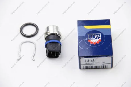 Датчик температуры (жёлтый/чёрный) VW T4/Caddy/Golf 1.0-2.8 FACET 7.3146