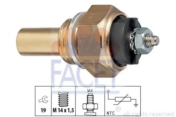Датчик температуры охлаждающей жидкости FACET 7.3112 (фото 1)