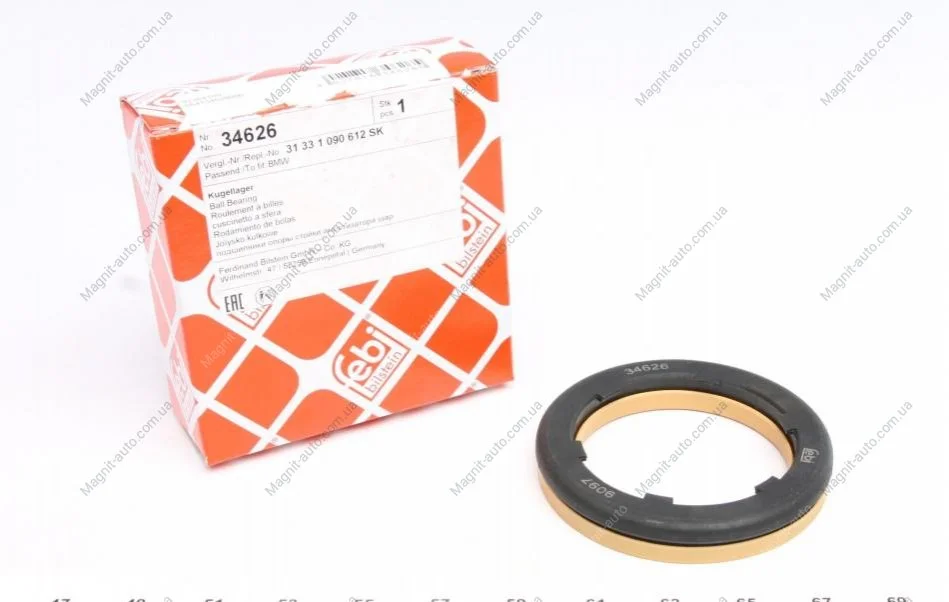 Подшипник верхней опоры BMW 5(E34/E39) "90-"04 FEBI BILSTEIN 34626 (фото 1)
