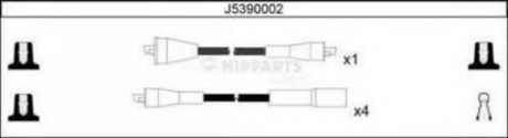 Комплект кабелiв запалювання NIPPARTS J5390002 (фото 1)