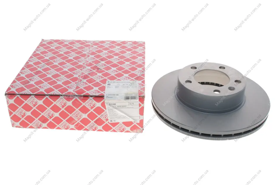 Гальмівний диск NISSAN Interstar/OPEL Movano 2,5D-3,0D/RENAULT Master FEBI BILSTEIN 22240 (фото 1)