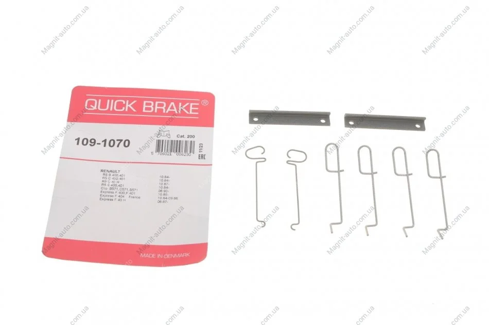 Р/к дискових гальм. колодок QUICK BRAKE 109-1070 (фото 1)