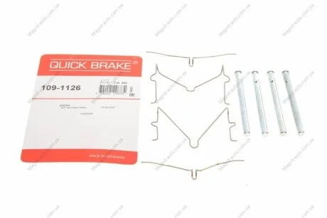 Р/к дисковых тормозов. колодок QUICK BRAKE 109-1126