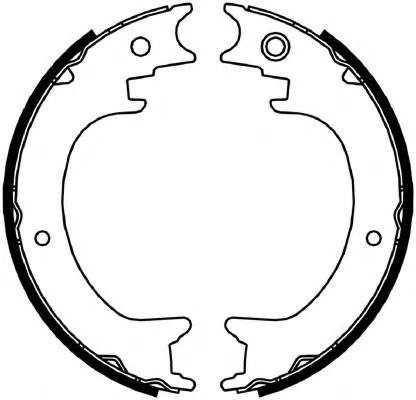 Тормозные колодки барабанные FERODO FSB4064 (фото 1)