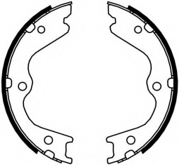 Колодки гальмівні барабанні FERODO FSB4107
