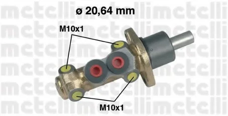 Циліндр гальмівний головний Metelli 05-0142