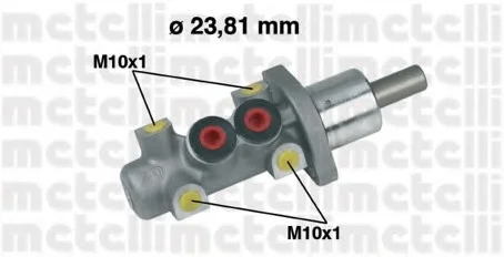 Цилиндр тормозной главный Metelli 05-0247