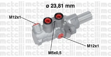 Цилиндр тормозной главный Metelli 05-0749