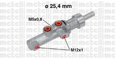 Циліндр гальмівний головний Metelli 05-0752