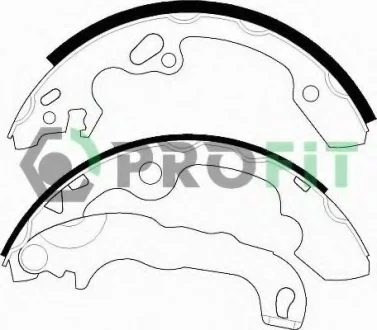Колодки тормозные барабанные PROFIT 5001-0565