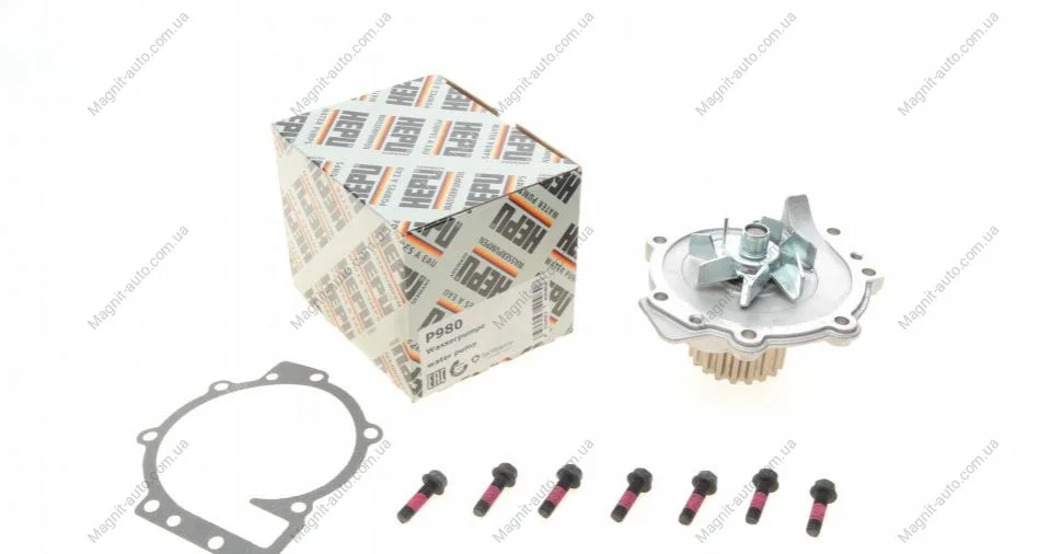 Насос водяний, VOLVO C30/C70/S40/S60/S80/V40/V50/V60/V70/XC60XC70/XC90, 2.4-3.0, 02- HEPU P980 (фото 1)