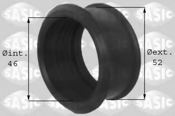Патрубок системи вентиляції CITROEN PEUGEOT C2 C3/Picasso C4/Picasso C5 Xsara Picasso Berlingo Jumpy 1007 206 207 307 308 3008 407 5008 Expert Partner Sasic SASIC 3330009 (фото 1)