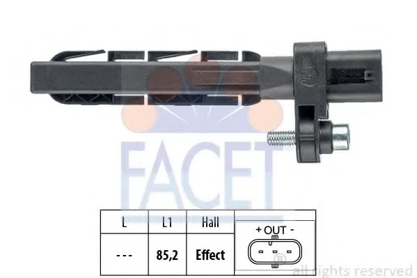 Датчик положения коленчатого вала FACET 9.0758 (фото 1)