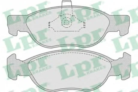 Комплект гальмівних колодок з 4 шт. дисків LPR 05P740