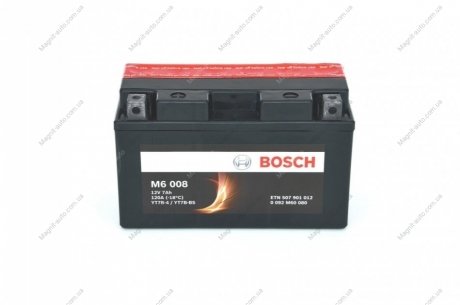 Стартерная аккумуляторная батарея, Стартерная аккумуляторная батарея BOSCH 0 092 M60 080 (фото 1)