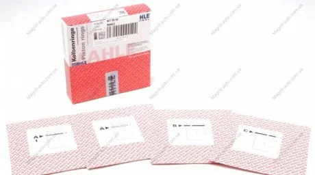Комплект кілець на поршень MAHLE / KNECHT 62729V0