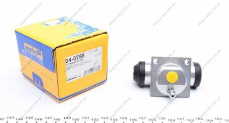 Циліндр гальмівний робочий Metelli 04-0758