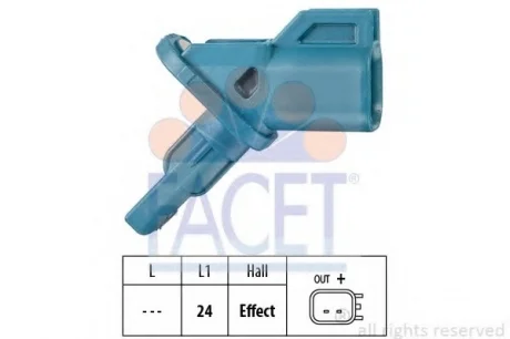 Датчик ABS FACET 21.0002