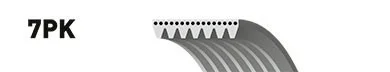 Ремень генератора 2.4DI (+AC) Gates 7PK2875XS