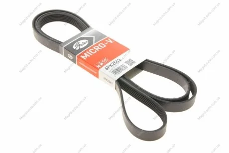 Ремінь поліклиновий, MITSUBISHI Lancer/Outlander 1.8-2.4 06- Gates 6PK2563