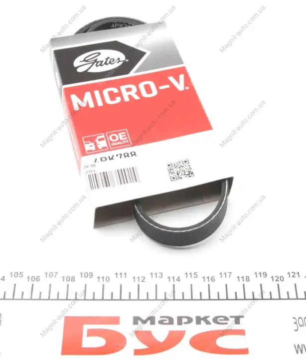 Ремінь генератора Smart 450/452 M160 98-07 Gates 4PK788 (фото 1)