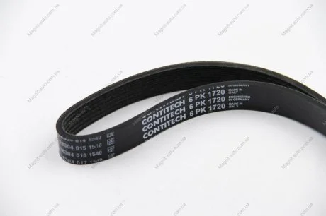 Ремень (руч.), VW LT - T-4, 2.4 D - 2.5 TDI/SDI / F.-Tr. Connect ,1.8 DI/TDCI, (+AC) Contitech 6PK1720