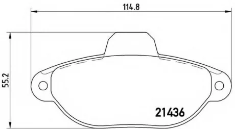 Колодки тормозные дисковые BREMBO P23096