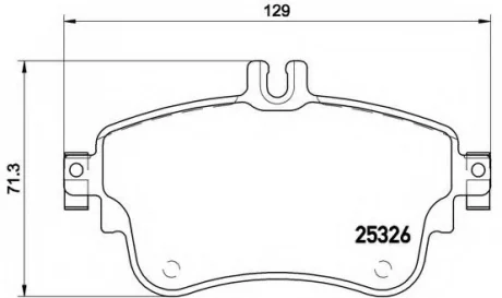 Колодки гальмівні дискові BREMBO P50094