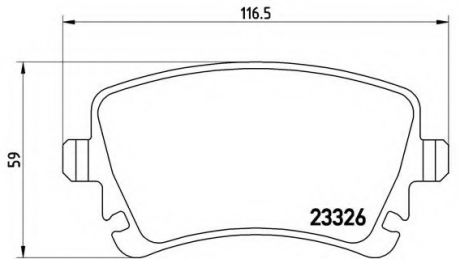 Колодки гальмівні дискові BREMBO P85064 (фото 1)