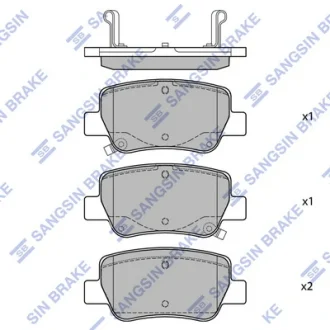 Колодки тормозные дисковые Hi-Q (SANGSIN) SP1578