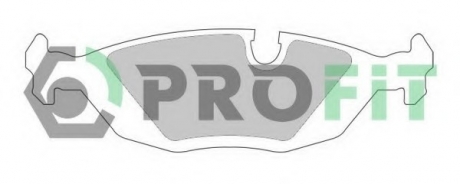 Колодки гальмівні дискові PROFIT 5000-0296 (фото 1)