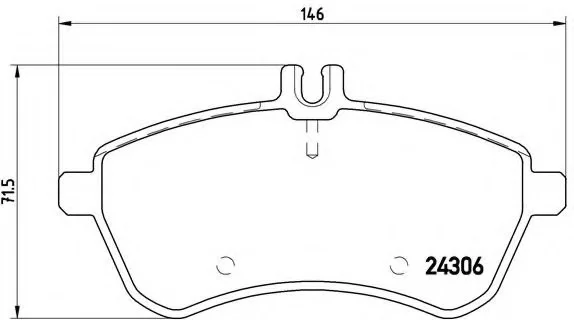 Тормозные колодки Brembo BREMBO P50071 (фото 1)