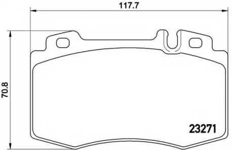 Колодки тормозные, передние, M (W163), S (W220, W221) 98-13 BREMBO P50041