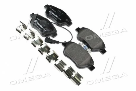 Колодка гальм. диск. CITROEN NEMO, FIAT BRAVO, STILO передн. (виробництво) BREMBO P23085