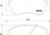 Комплект тормозных колодок, дисковый тормоз BREMBO P18025 (фото 1)