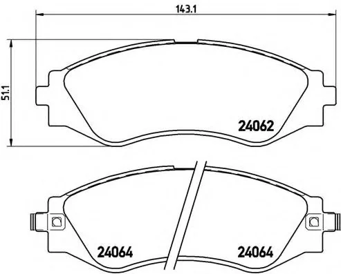 Тормозные колодки Brembo BREMBO P10006 (фото 1)