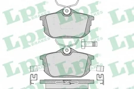 Колодки тормозные дисковые задние (+ болты) Mitsubishi Carisma (95-06), Colt VI/ Volvo S40 I LPR 05P621