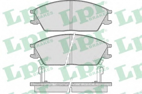 Комплект тормозных колодок, дисковый тормоз LPR 05P542