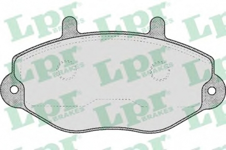 Комплект тормозных колодок, дисковый тормоз LPR 05P482 (фото 1)