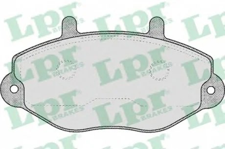 Комплект гальмівних колодок з 4 шт. дисків LPR 05P482