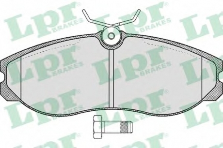 Комплект тормозных колодок, дисковый тормоз LPR 05P470