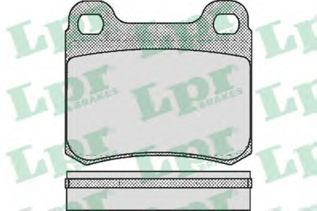 Комплект тормозных колодок, дисковый тормоз LPR 05P158 (фото 1)
