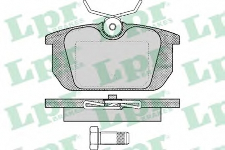 Комплект тормозных колодок, дисковый тормоз LPR 05P101 (фото 1)