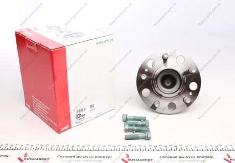 Комплект підшипника колеса HYUNDAI GRANDEUR, I40 I, I40 I CW, IX35, SONATA VI, SONATA VII KIA CARENS III, OPTIMA, SPORTAGE III 1.6-Electric 09.06-12.19 FAG 713 6266 90